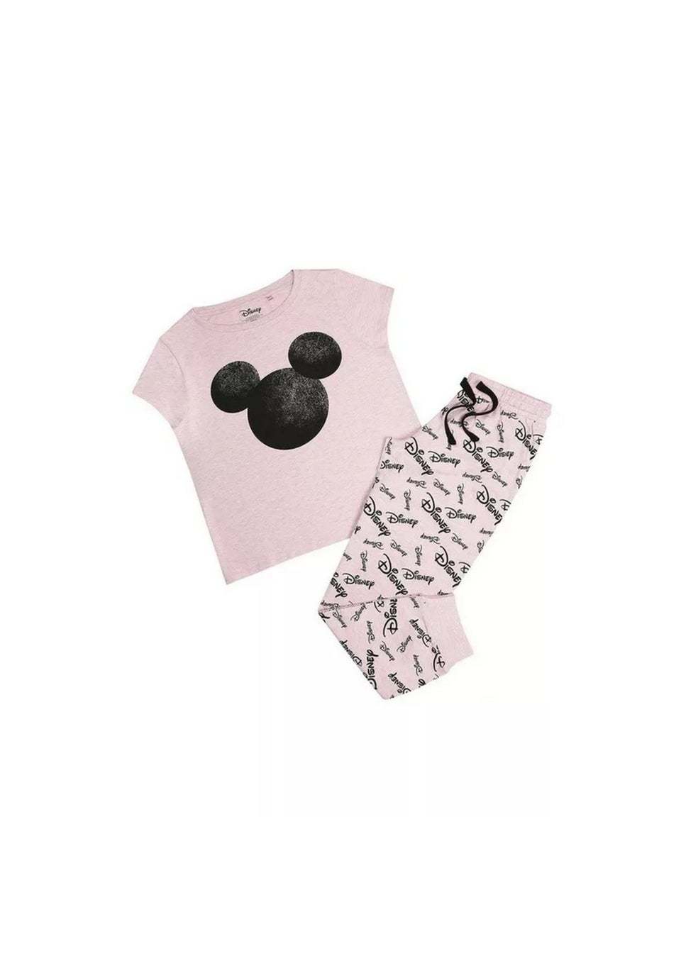 Disney Dusty Pink Mickey Mouse Silhouette Pyjama Set