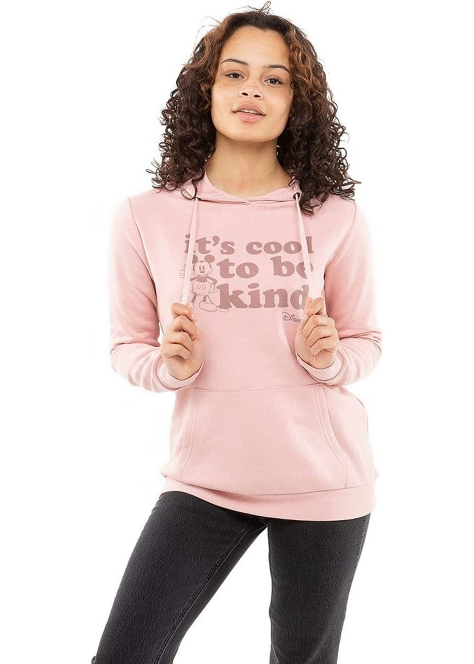 Disney Dusty Pink Its Cool To Be Kind Mickey Mouse Hoodie