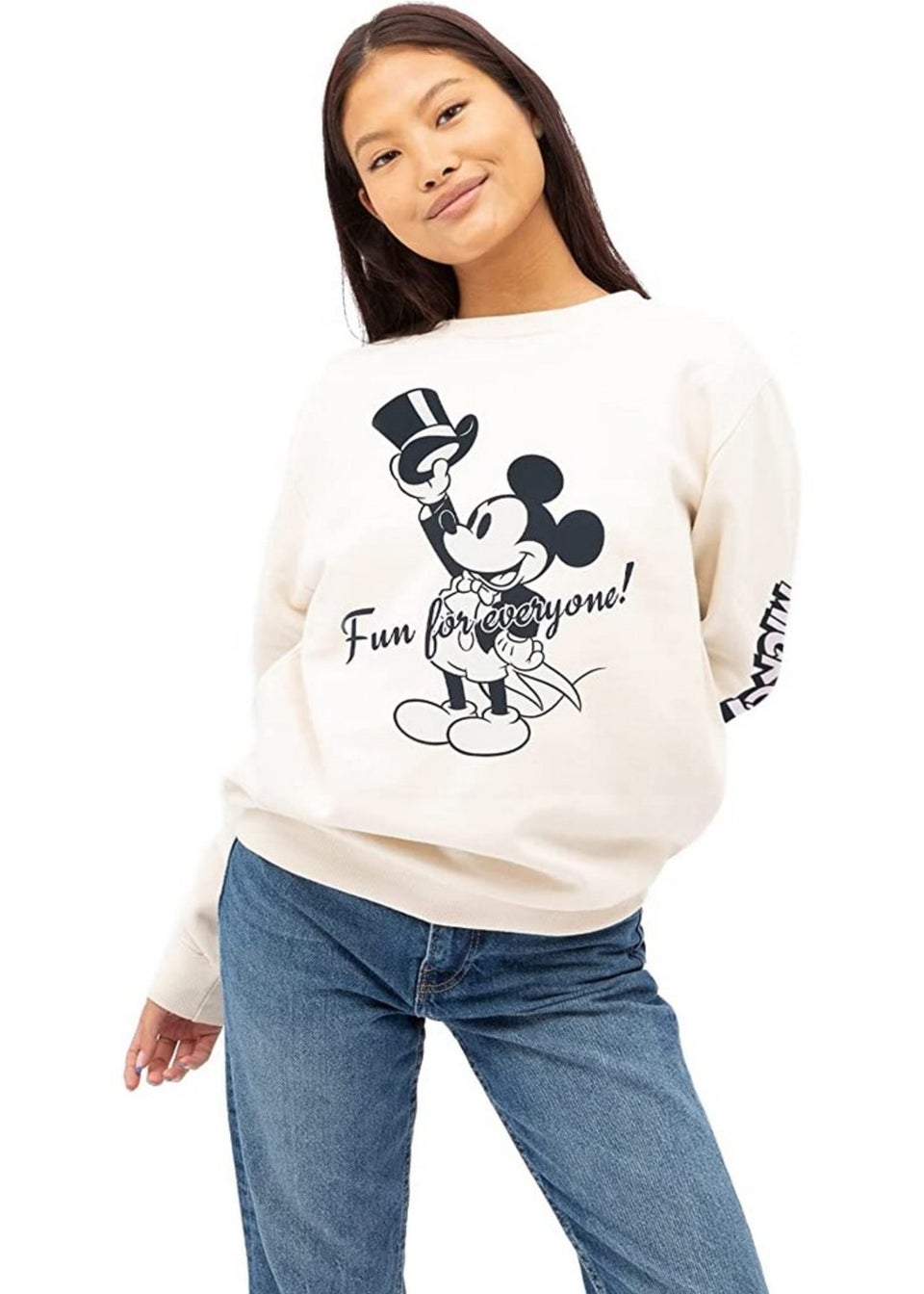 Disney Navy/Gold Showtime Fun For Everyone Mickey Mouse Sweatshirt