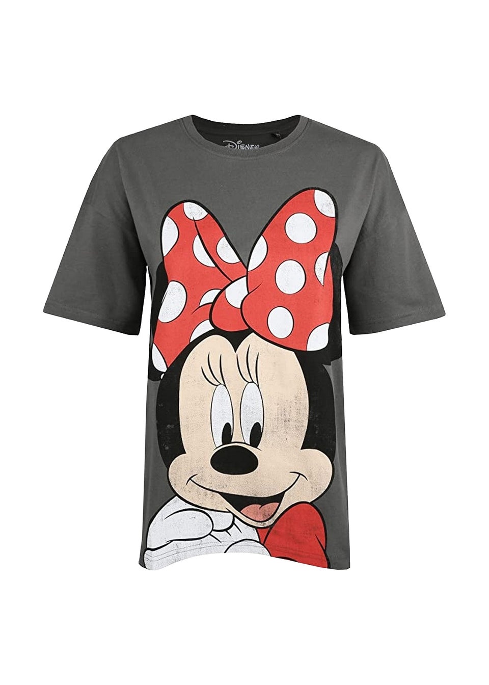Disney Charcoal Grey Minnie Mouse Smile T-Shirt
