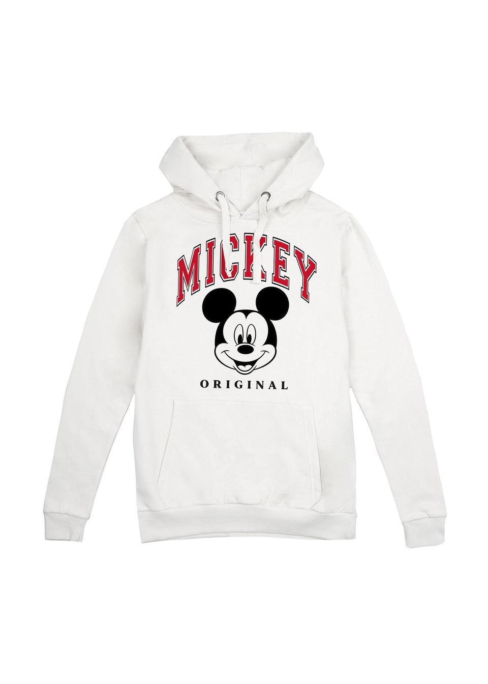 Disney White Collegiate Mickey Mouse Hoodie Matalan