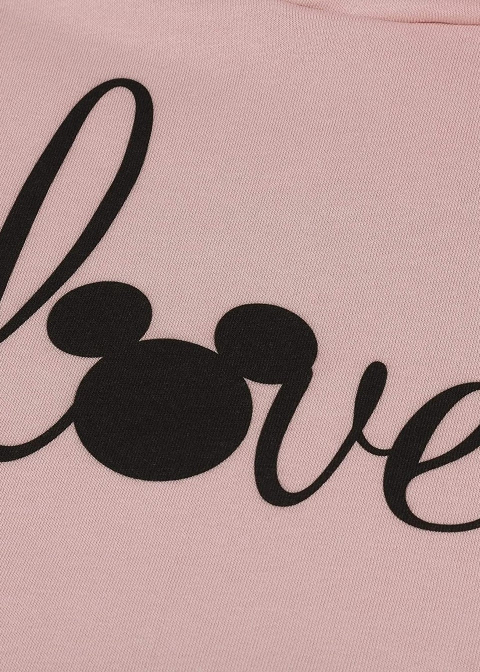 Disney Dusty Pink Love Mickey Hoodie