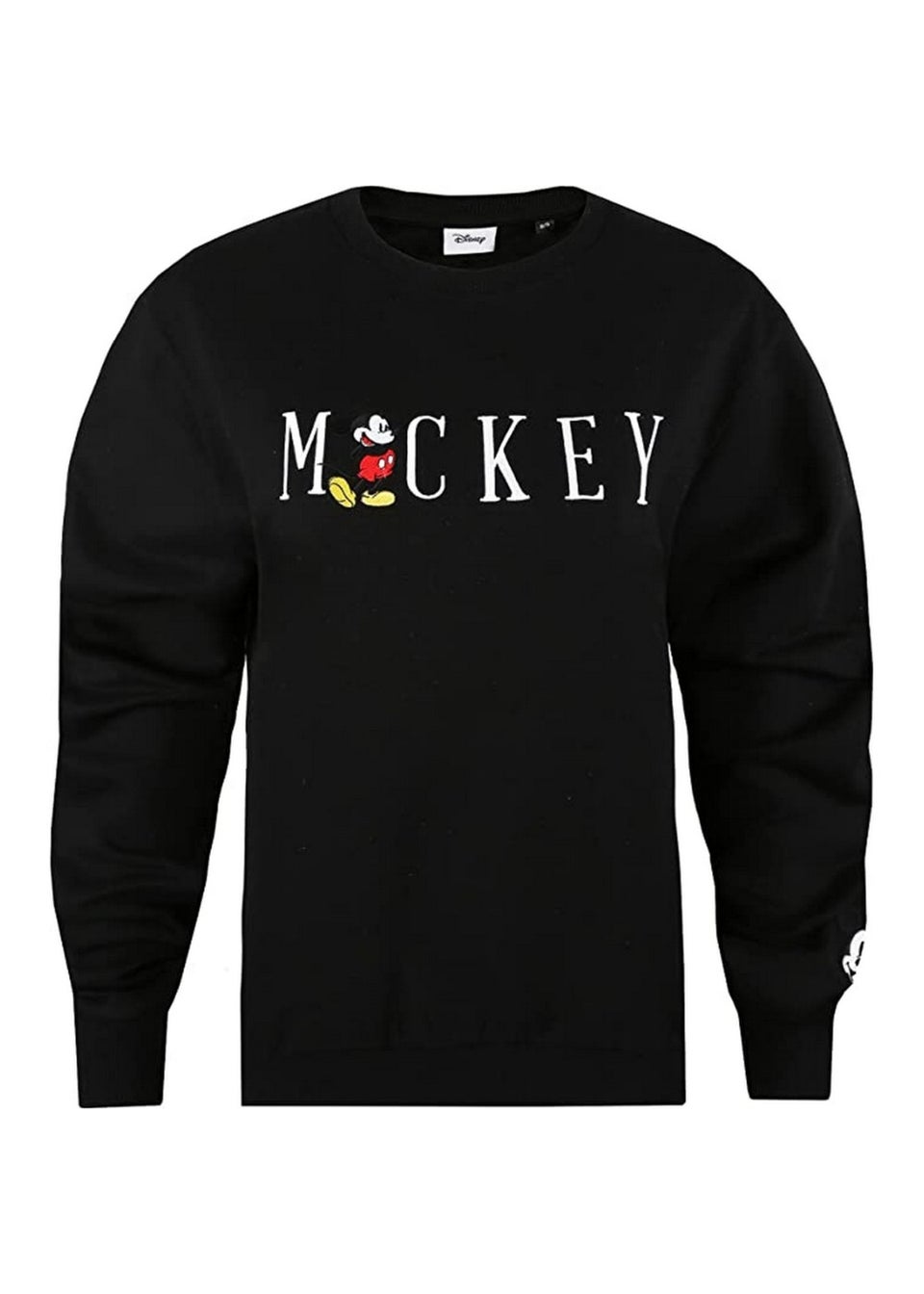 Disney Black Mickey Mouse Embroidered Sweatshirt