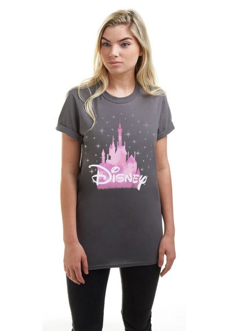 Disney Charcoal Grey Castle T-Shirt