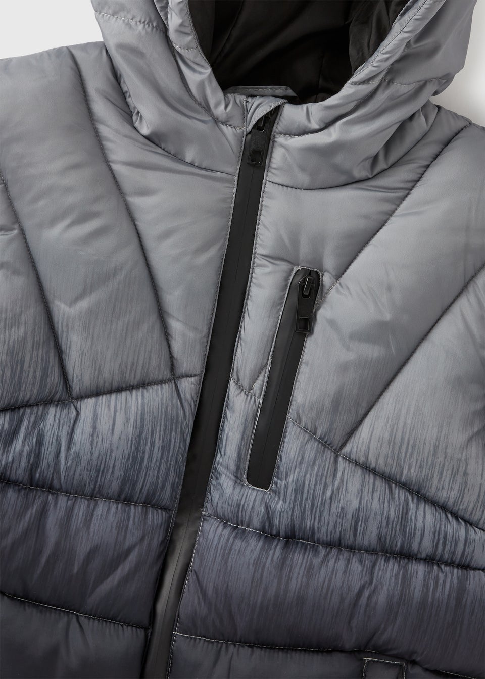 Boys Grey Ombre Padded Jacket (7-15yrs) - Matalan