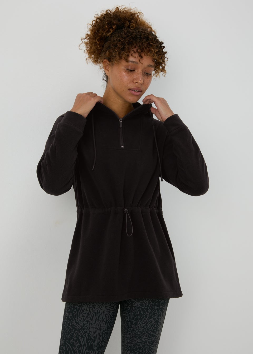 Souluxe Black Fleece Hoodie Matalan