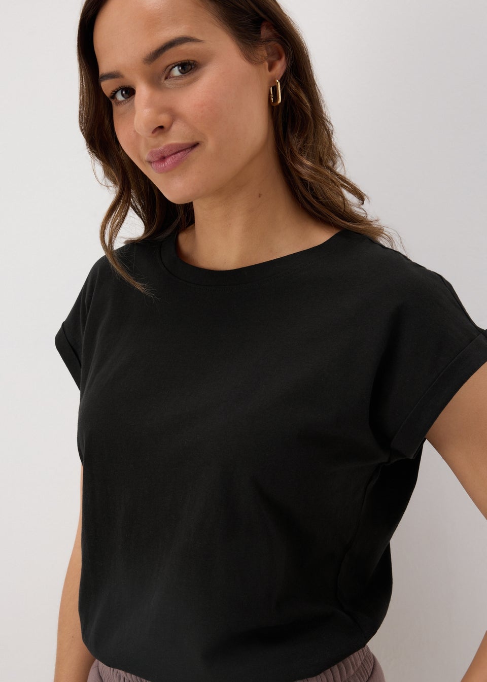 Black Plain T-Shirt
