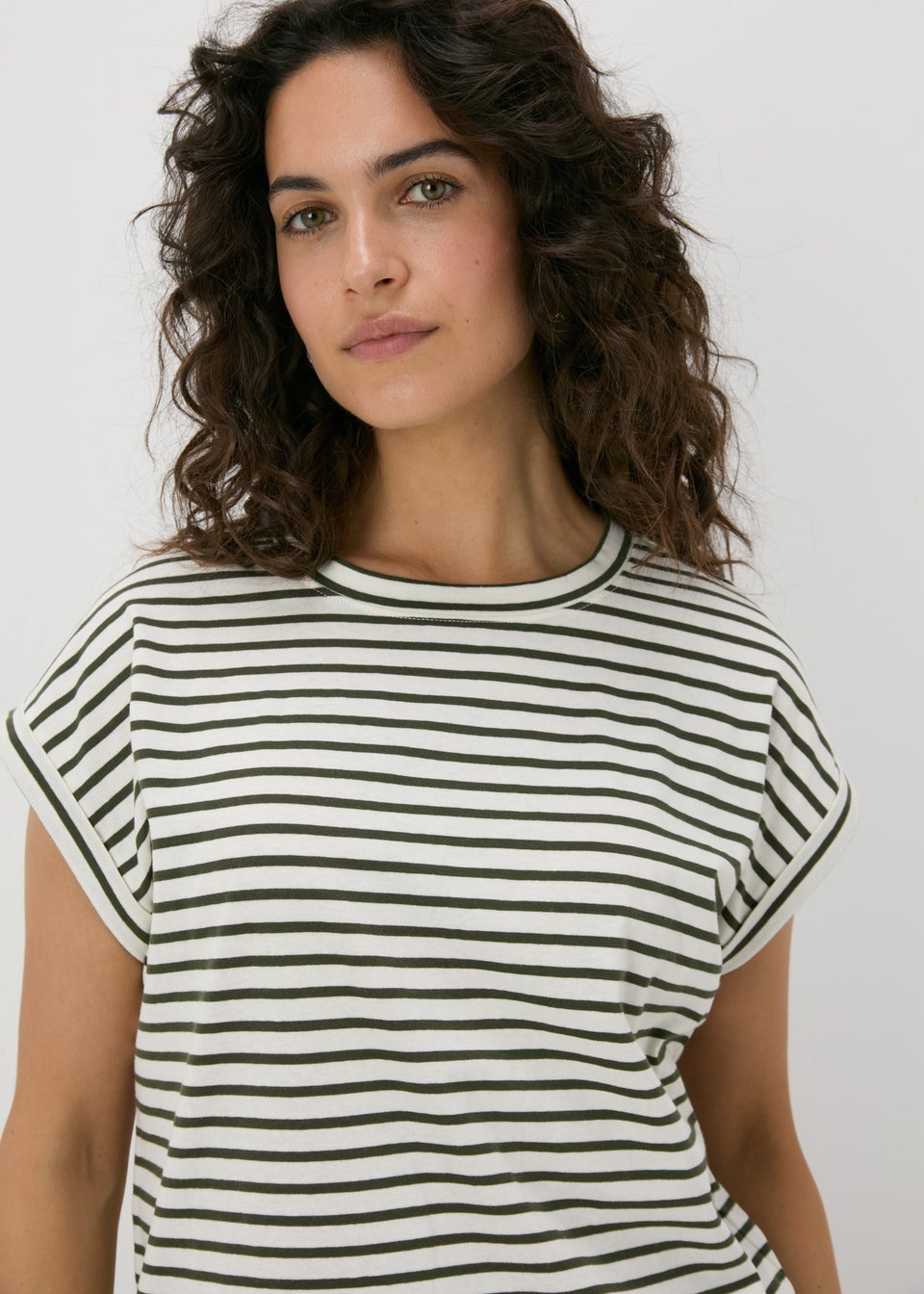 Green Stripe Relaxed Fit T-Shirt