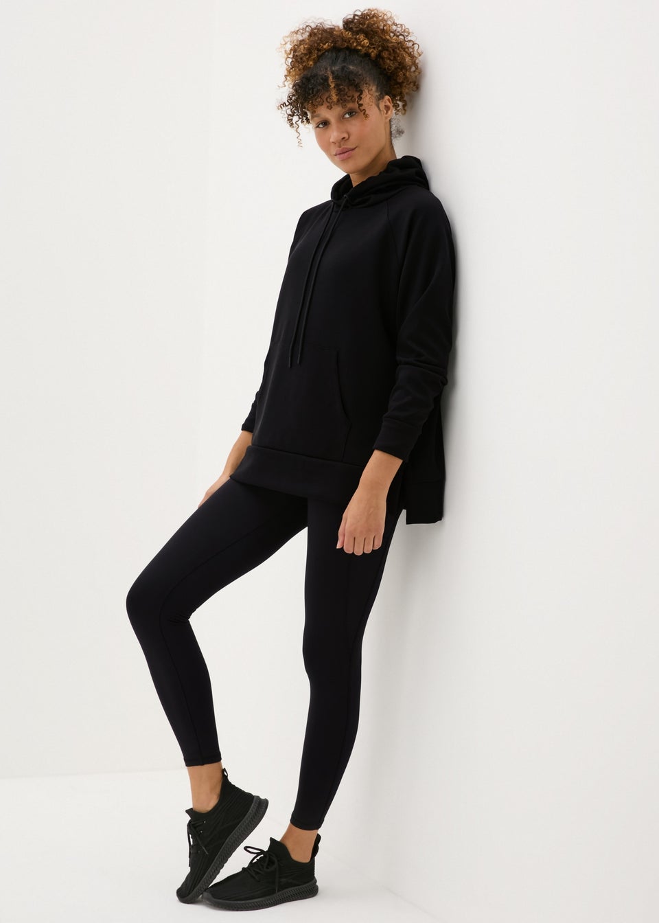 Souluxe Black Longline Hoodie