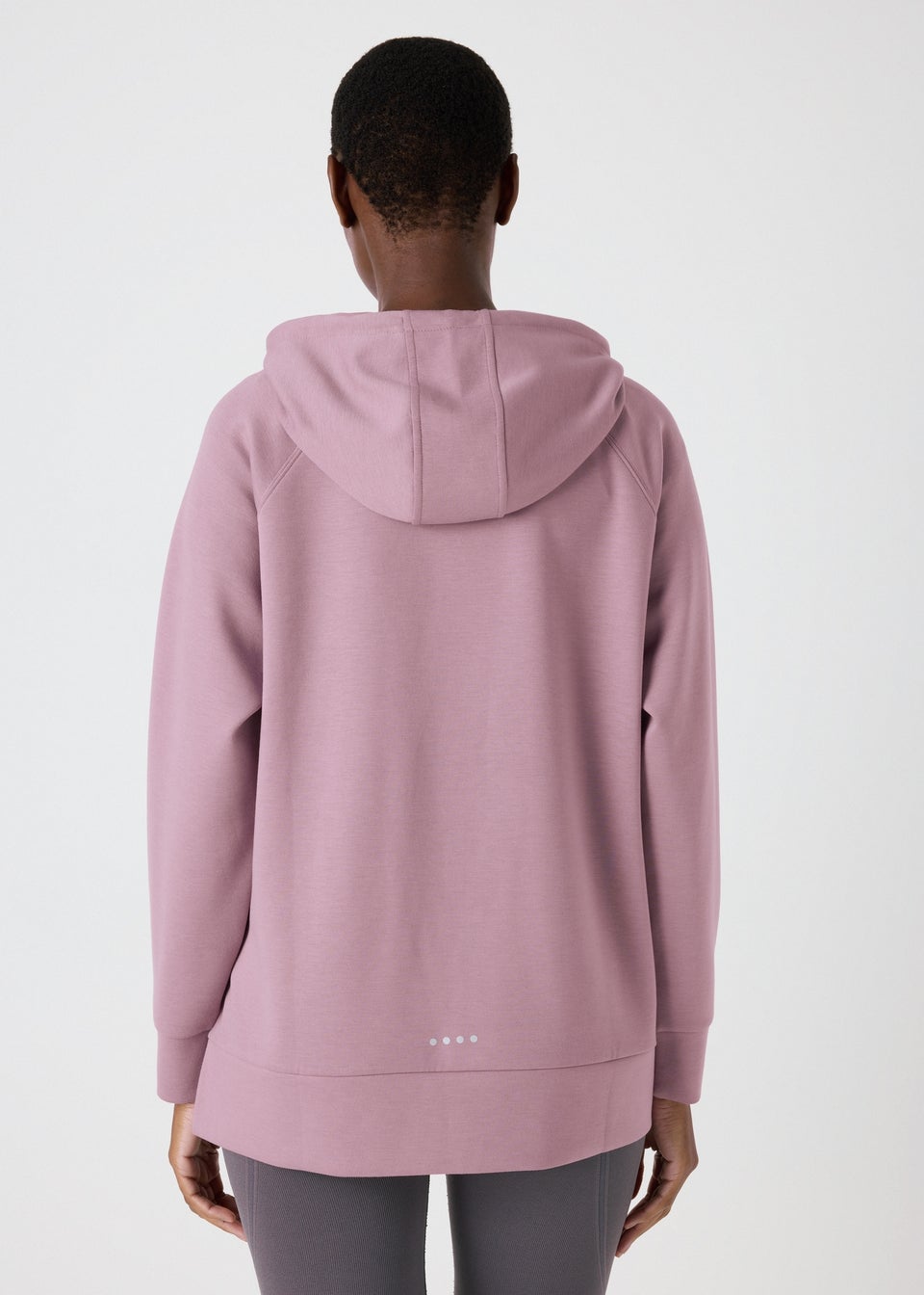 Souluxe Lilac Longline Hoodie Matalan