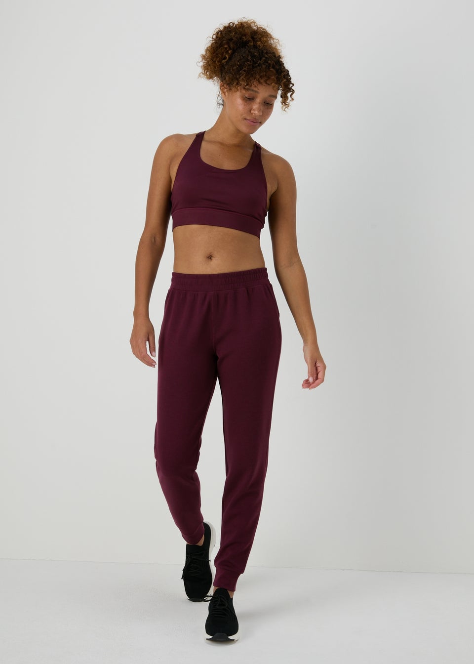 Burgundy jogging bottoms deals