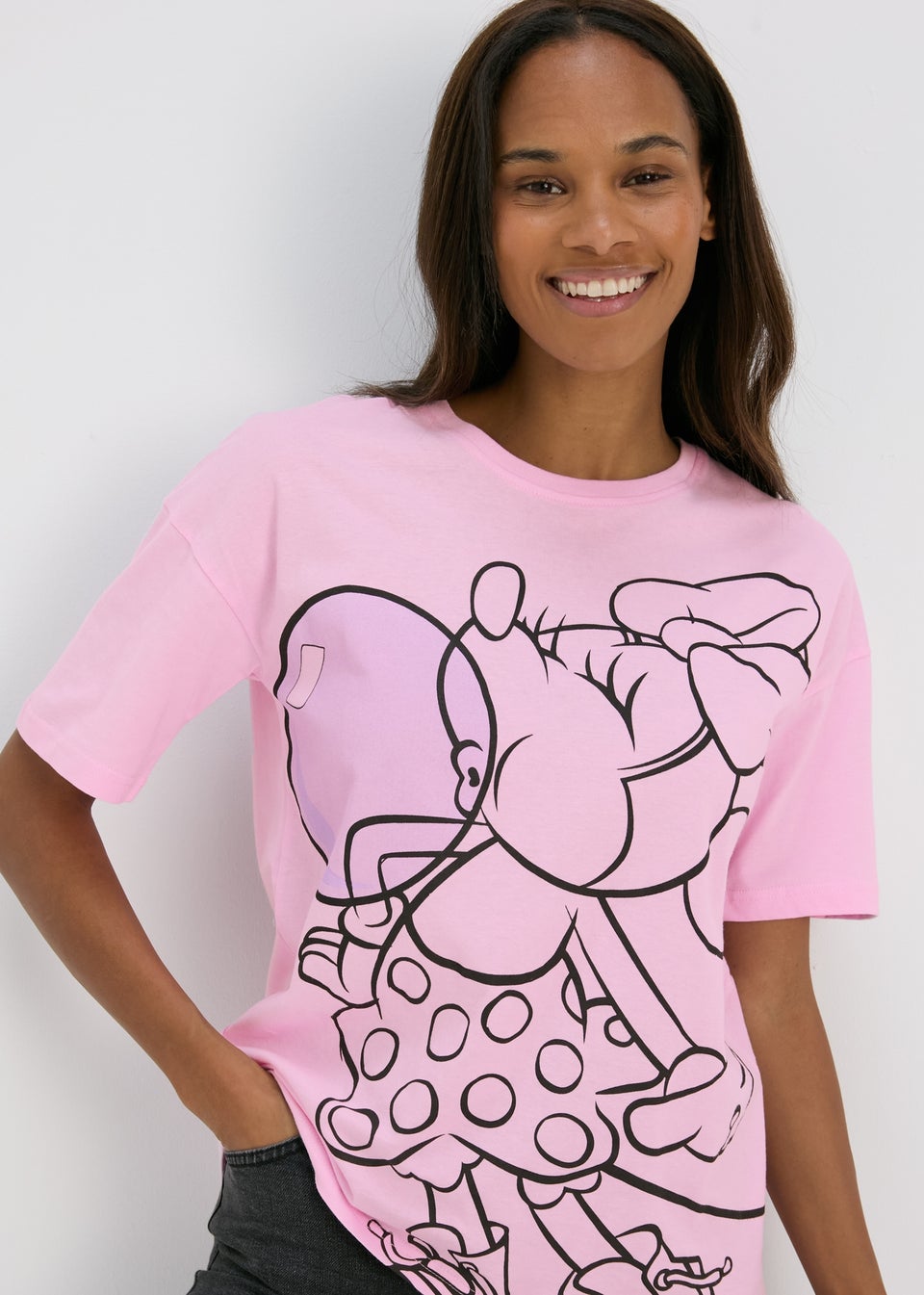 Pink minnie mouse shirt womens new arrivals