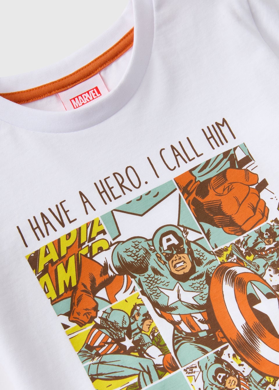 Marvel Kids Cream Captain America T-Shirt (1-7yrs)