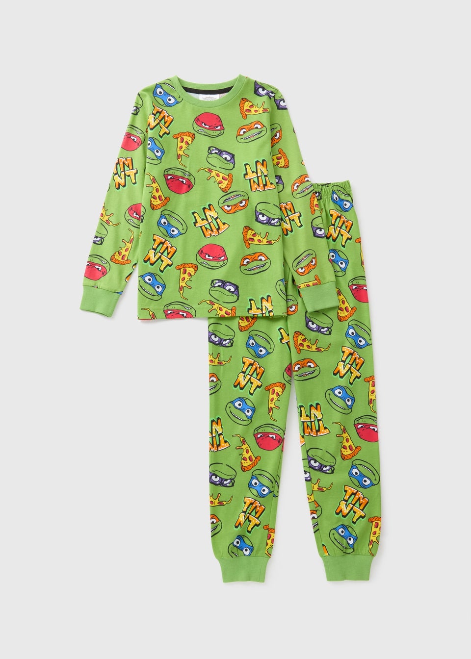 Ninja Turtles Boys Green Pyjama Set 4 12yrs Matalan