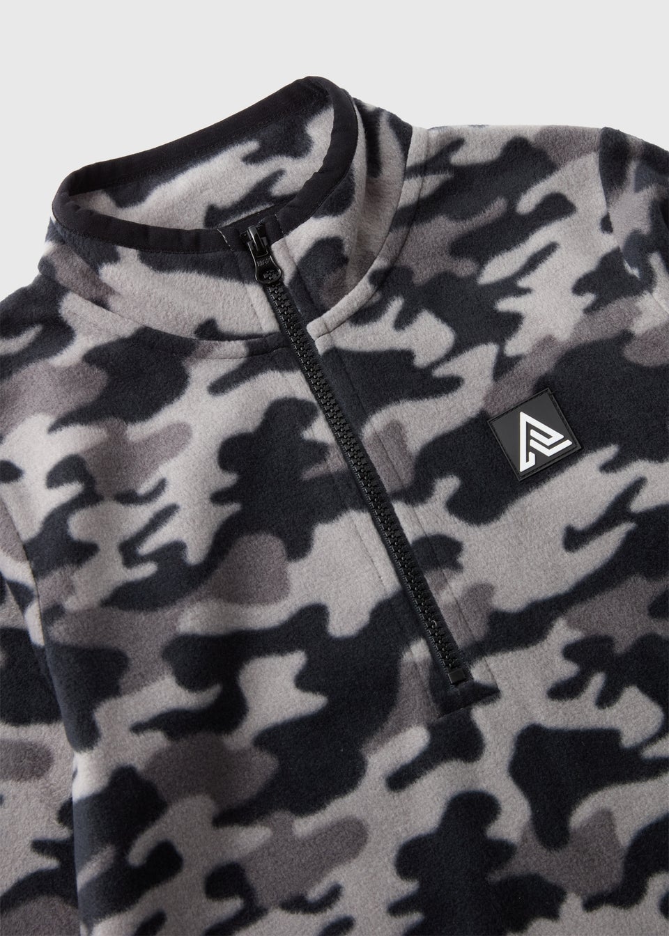 Boys Grey Camouflage Fleece Jumper 7 15yrs Matalan