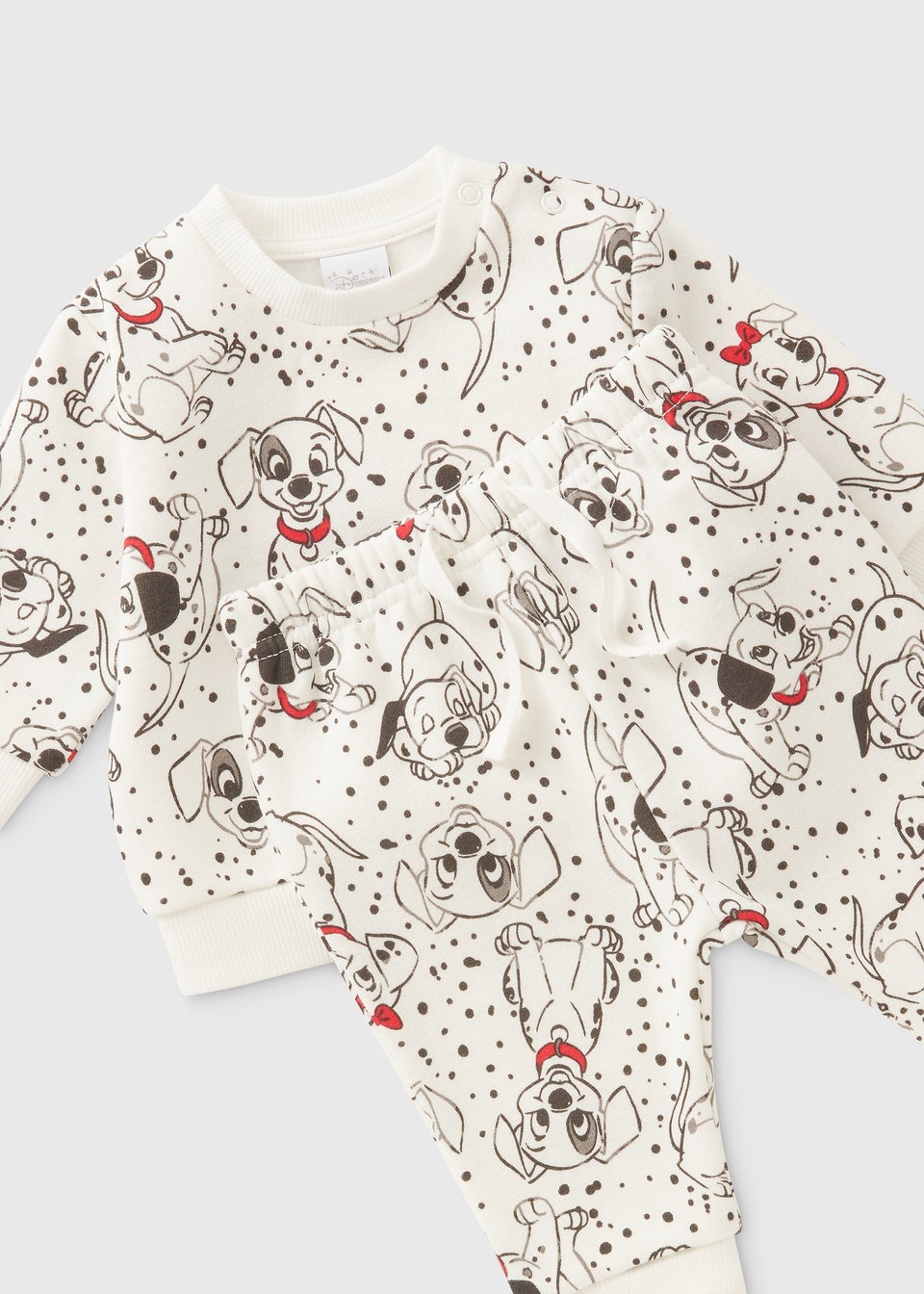 Disney Baby Cream Dalmatians Sweatshirt & Jogging Bottoms Set (Newborn-18mths)