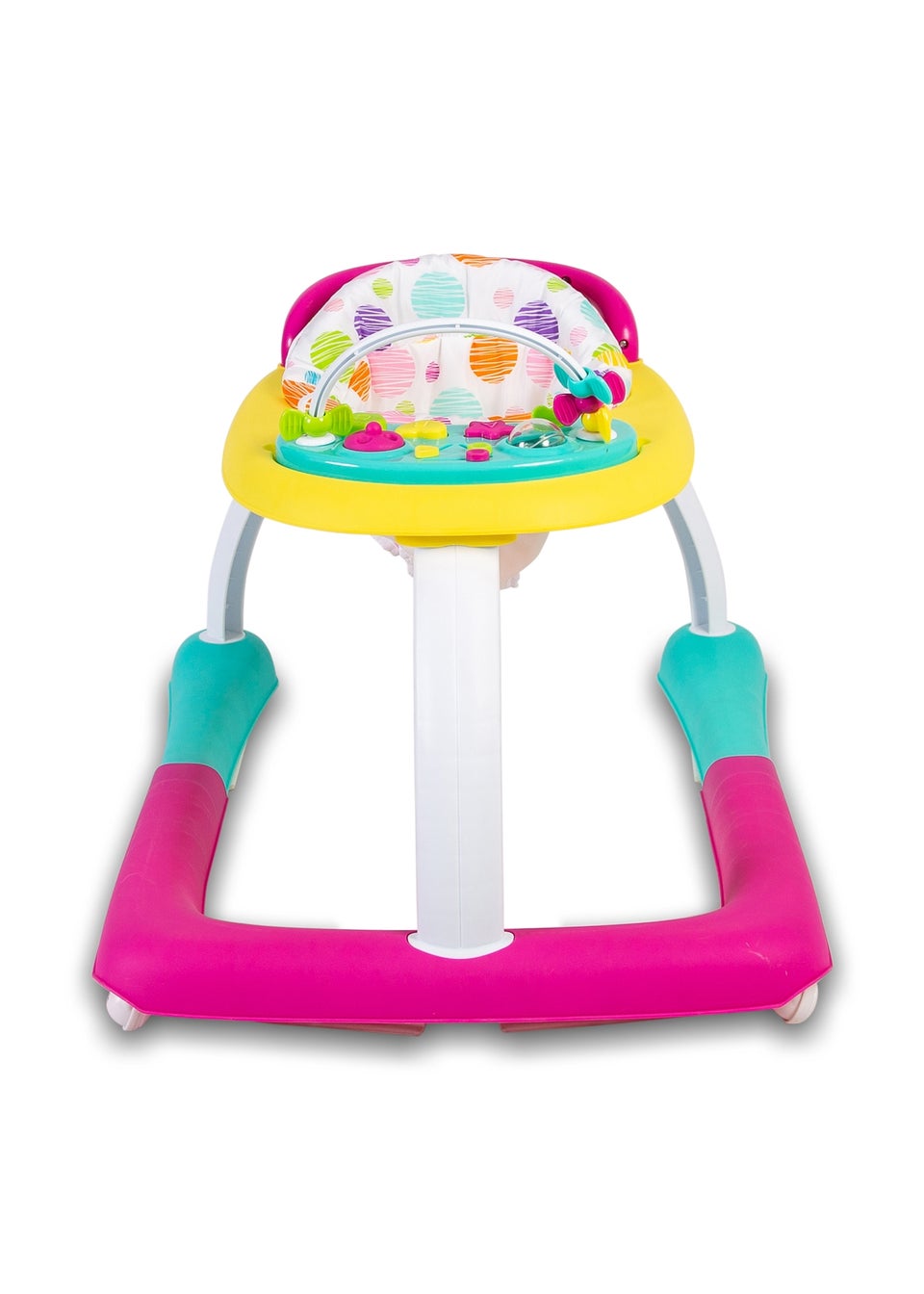 Red Kite Pink Kiddo Walker and Push Along Combined (50cm x 62cm x 75cm)