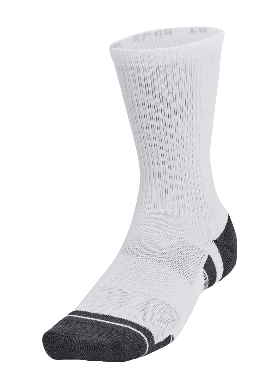 Under Armour White Performance Tech Crew Socks (Pack of 3)