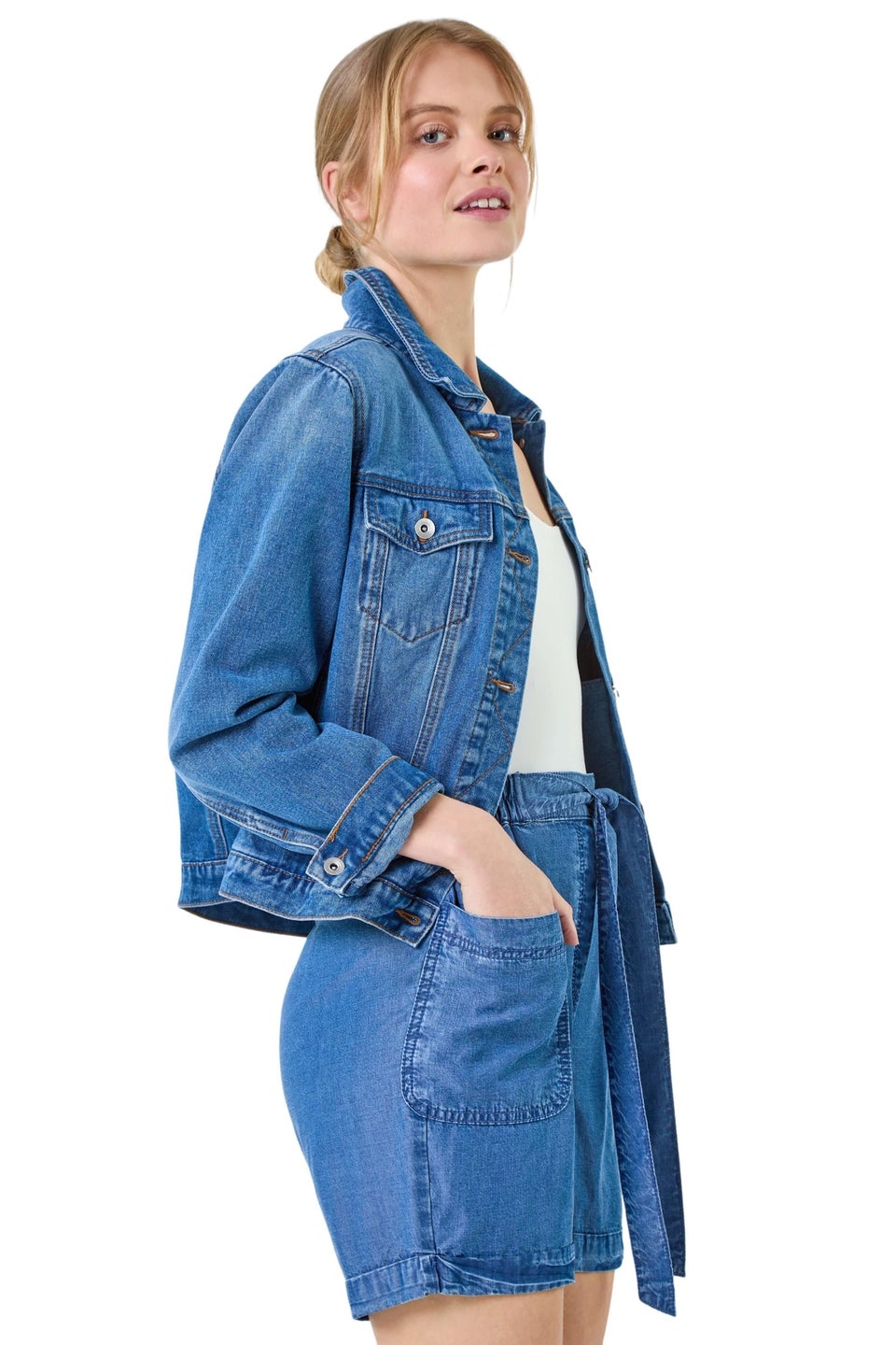 Roman Blue Classic Cotton Denim Jacket