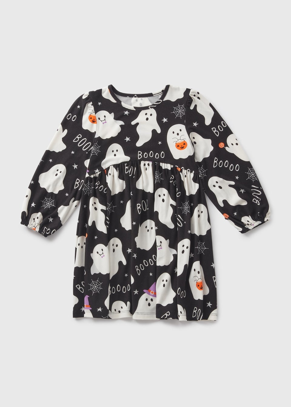 Girls Black Ghost Dress (1-7yrs)