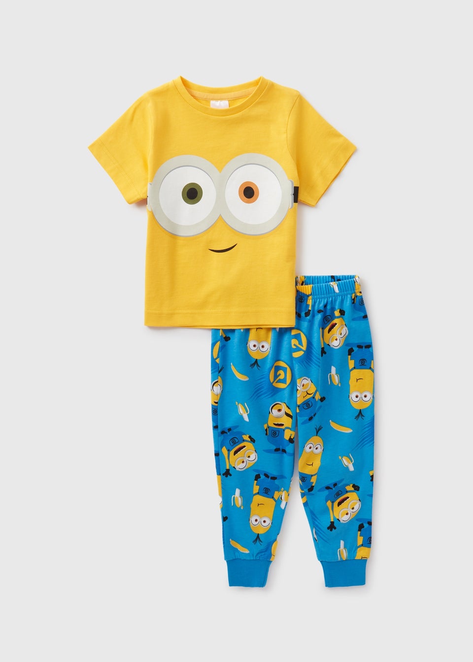 Minions Kids Pyjama Top Bottoms Set 3 9yrs Matalan