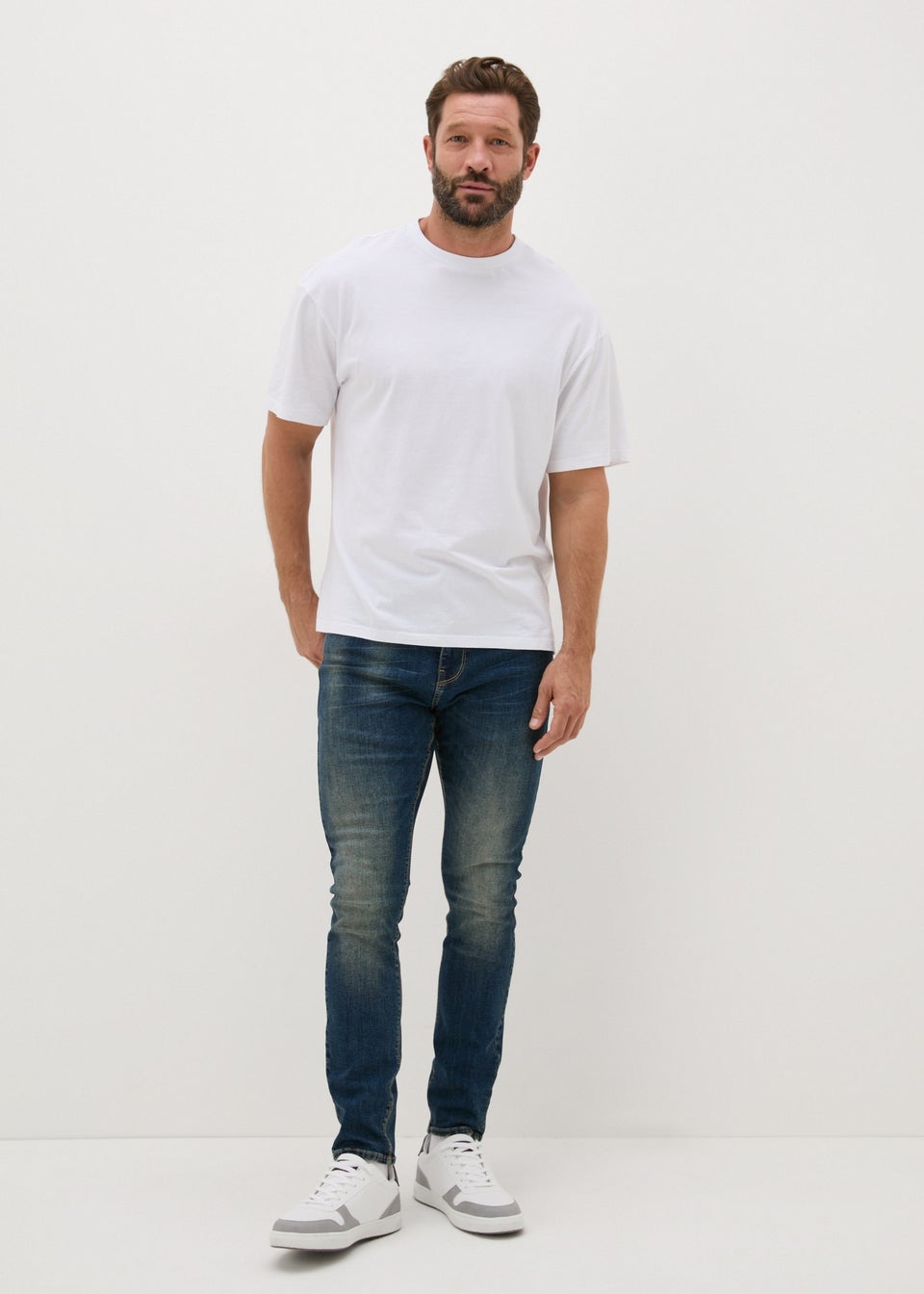 Vintage Blue Skinny Fit Jeans