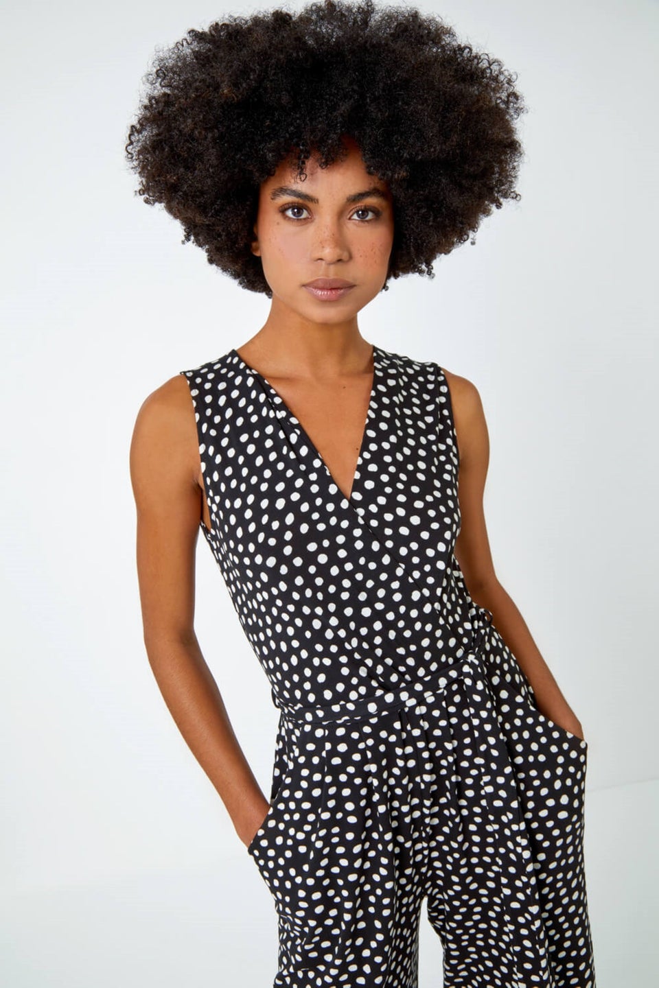 Spotty sale culotte jumpsuit
