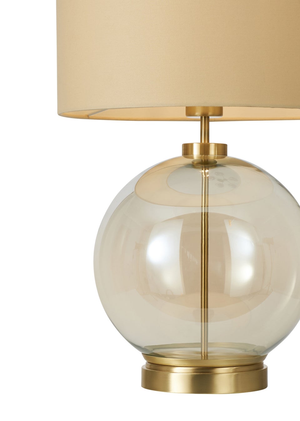 BHS Metro Table Lamp Brass & Champagne (57cm x 36.5cm)