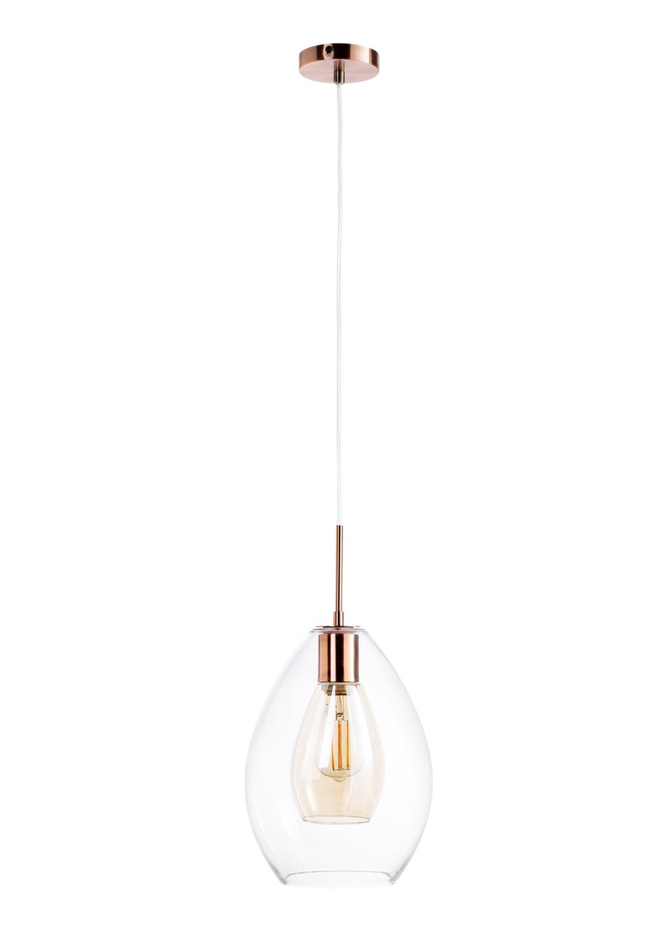 BHS Carmella Pendant Copper (Adjustable 51-103cm x 25cm)