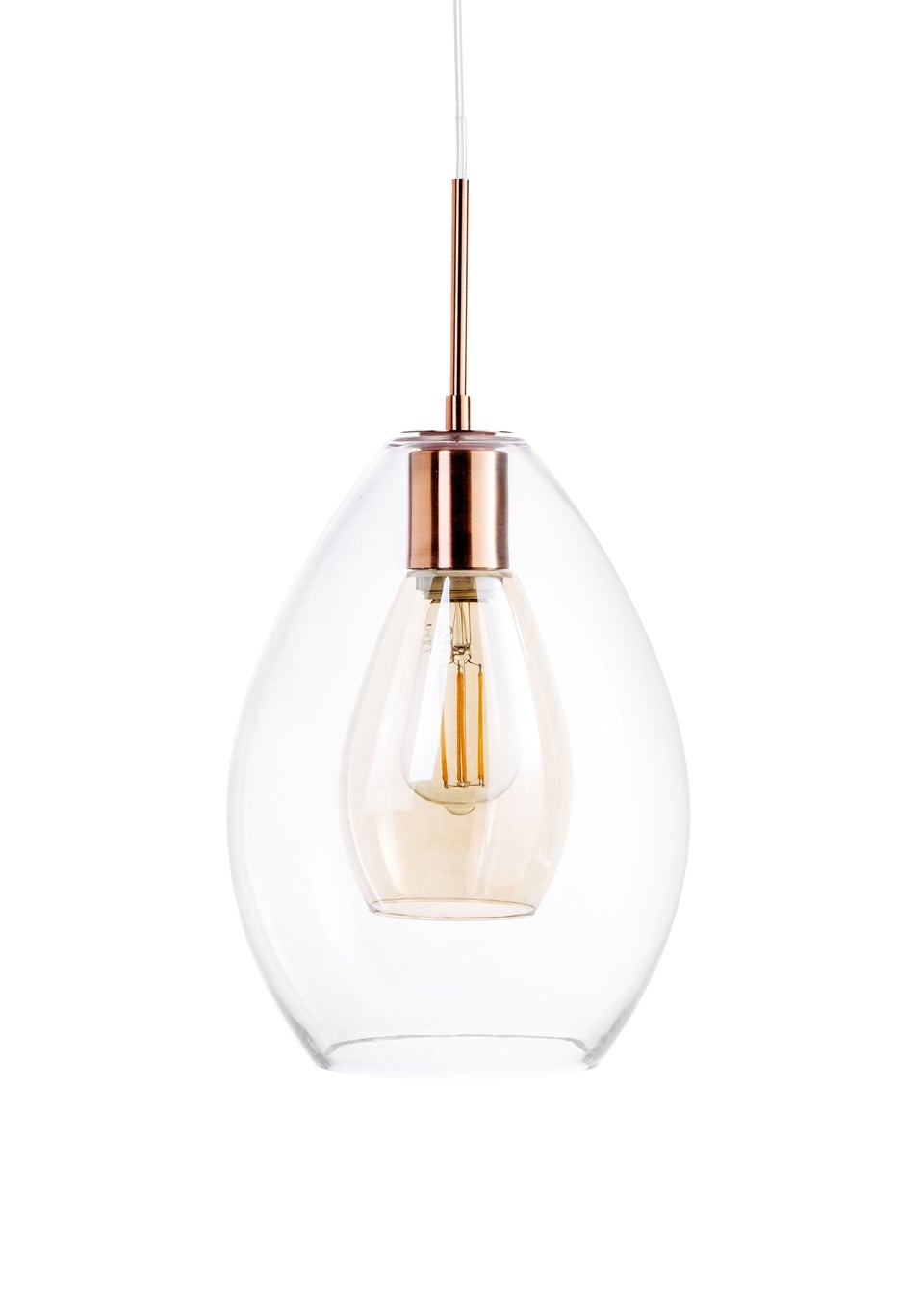 BHS Carmella Pendant Copper (Adjustable 51-103cm x 25cm)