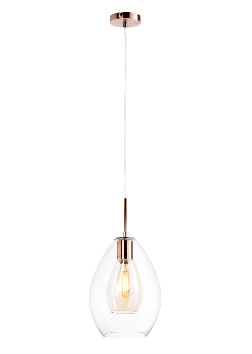 BHS Carmella Pendant Copper (Adjustable 51-103cm x 25cm)