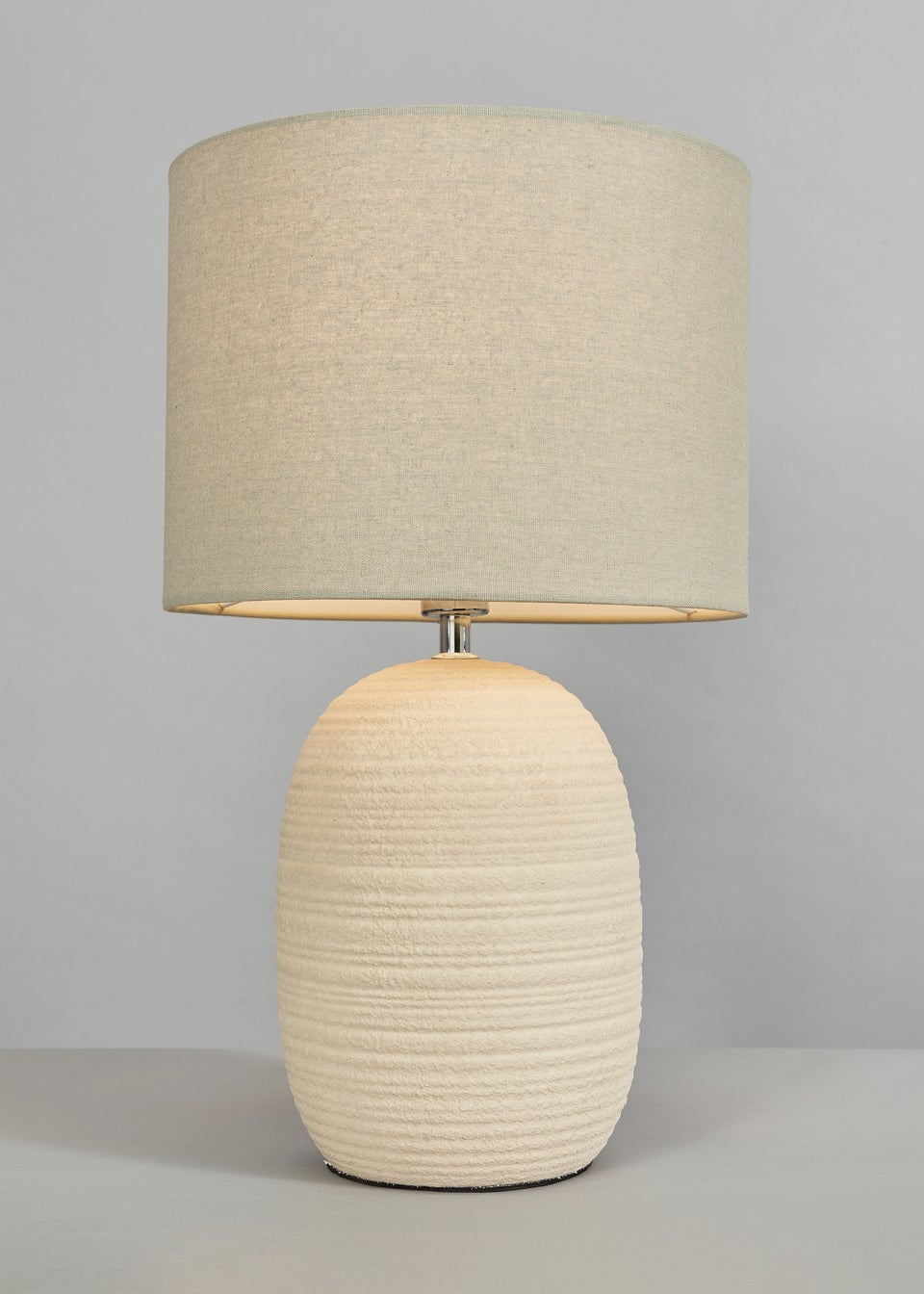 BHS Heath Ceramic Table Lamp Cream
