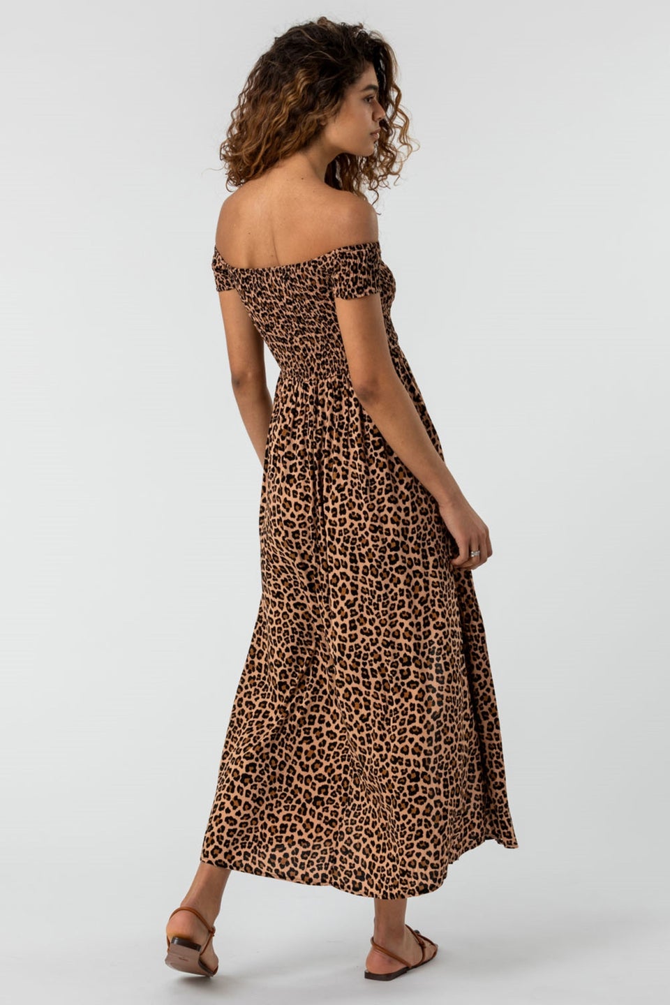 Animal print bardot dress on sale