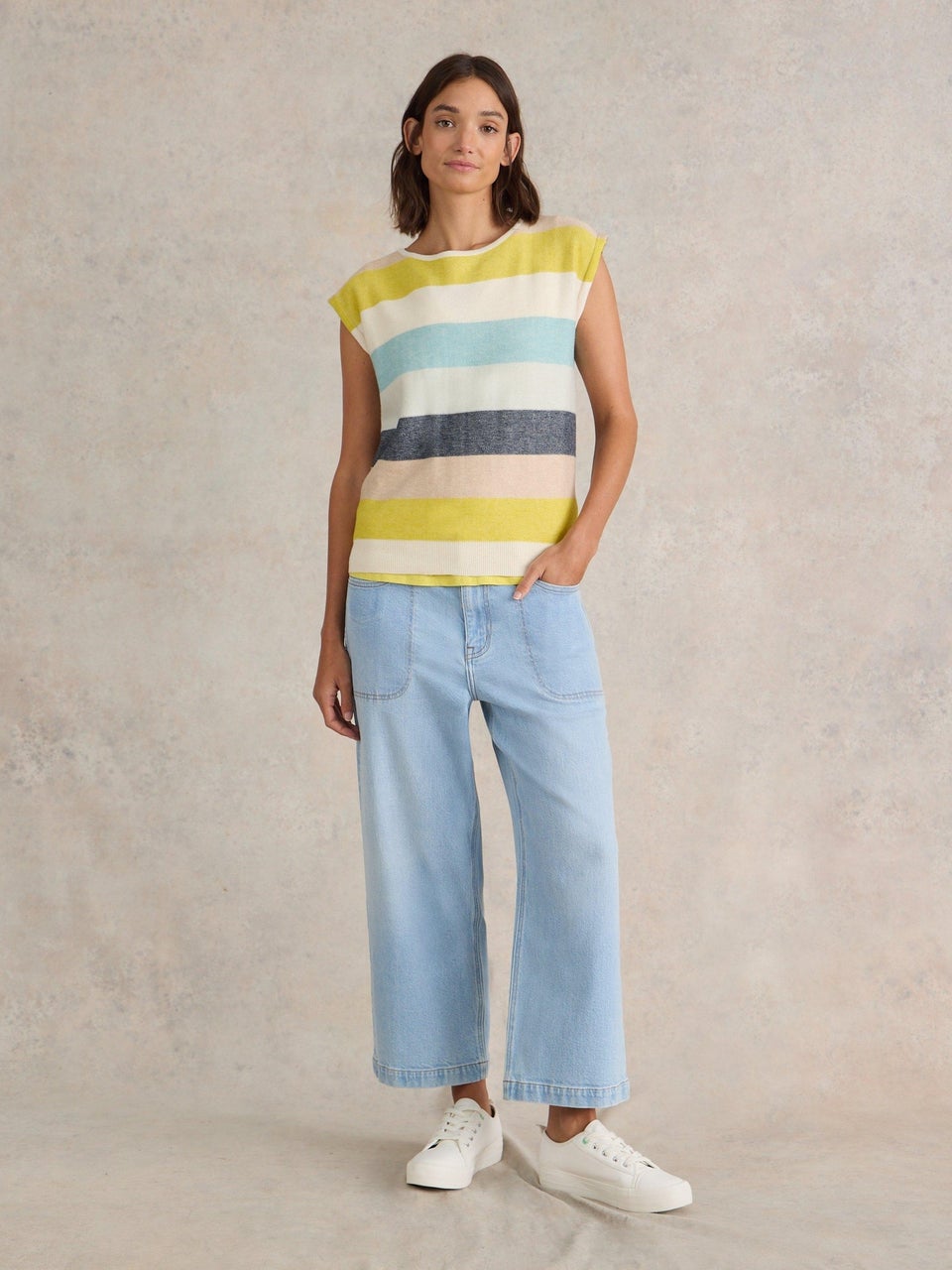 7/8-Jeans Tia mit weitem Bein