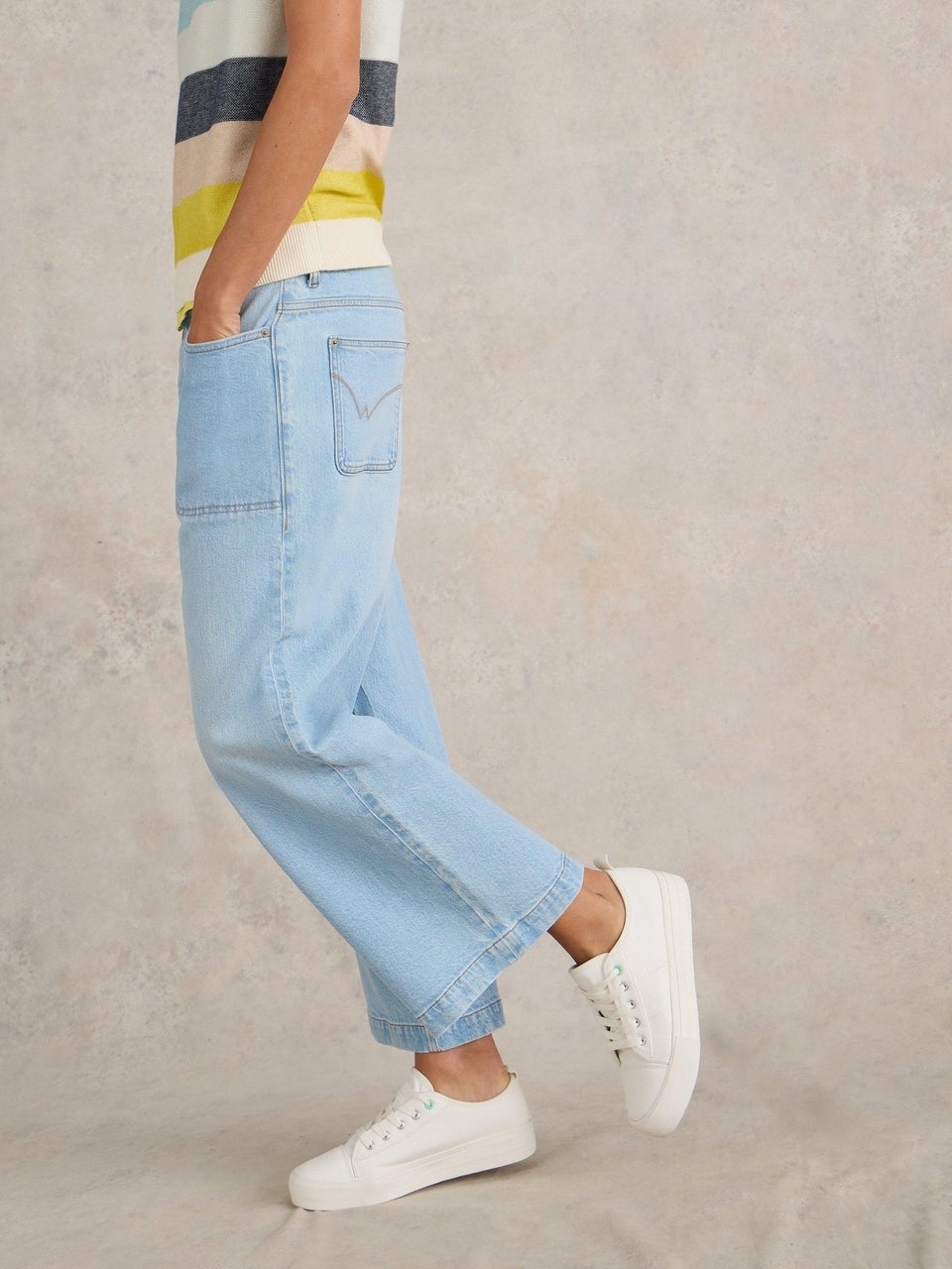 7/8-Jeans Tia mit weitem Bein