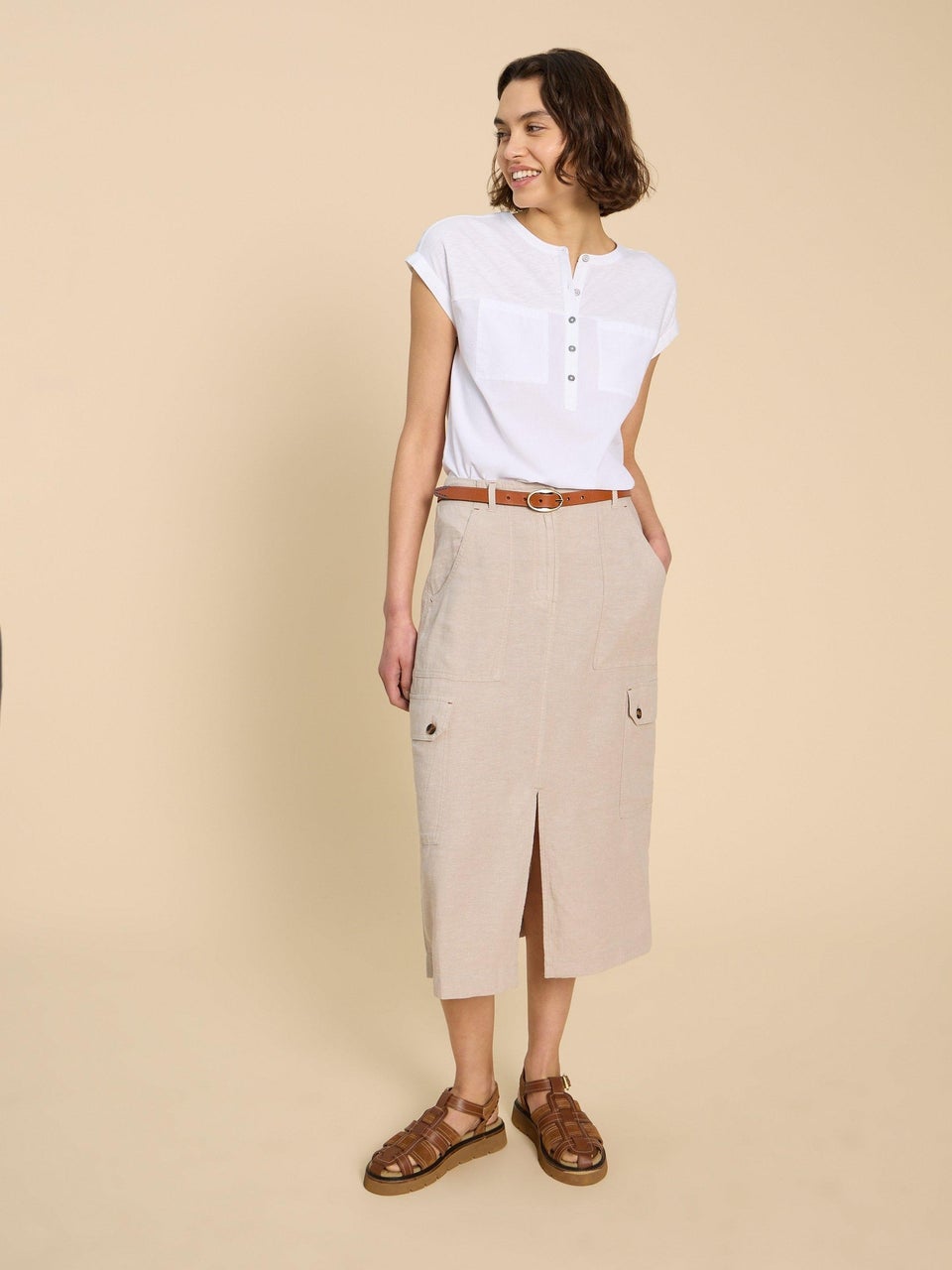 Beth Bluse aus Jersey-Mix