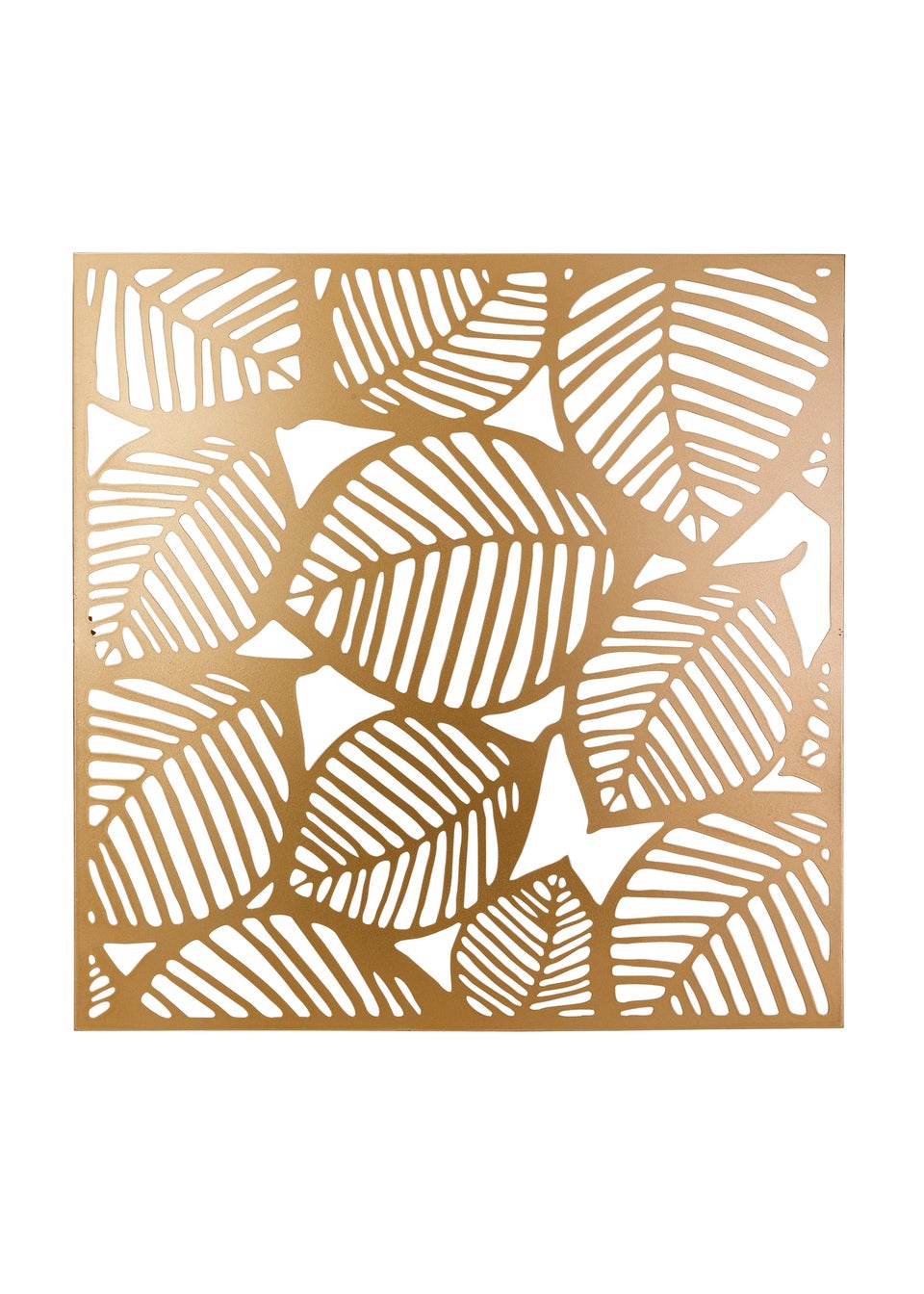 Premier Decorations Gold Leaf Metal Wall Art (77.5cm x 77.5cm)