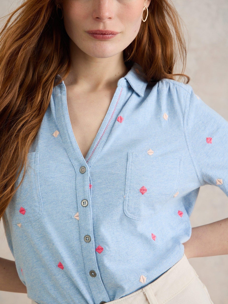Penny Bestickte Bluse