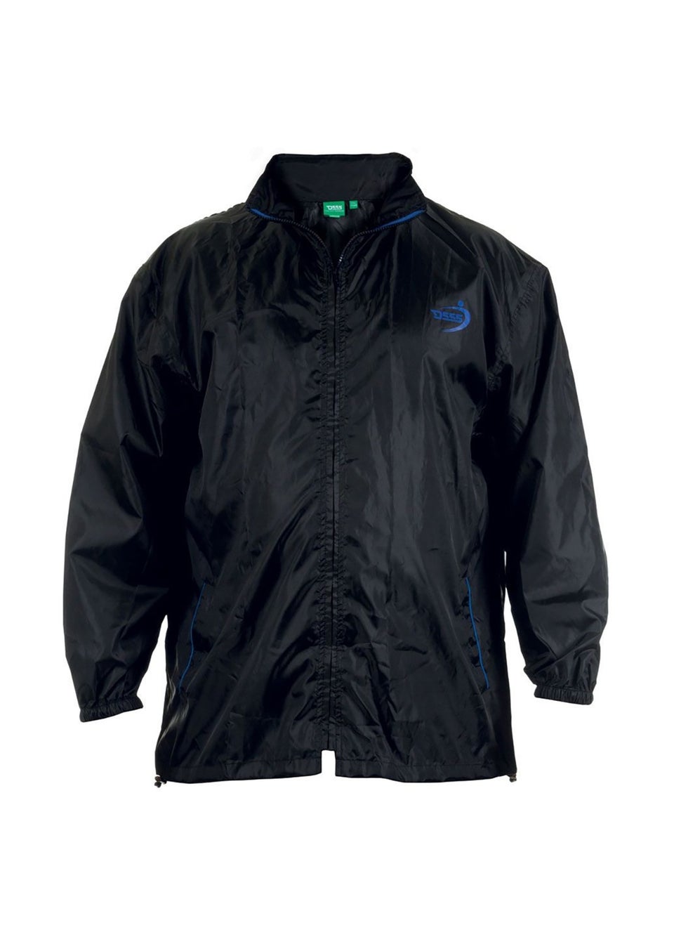 Duke Black Zac Kingsize Packaway Weather Proof Rain Jacket Matalan