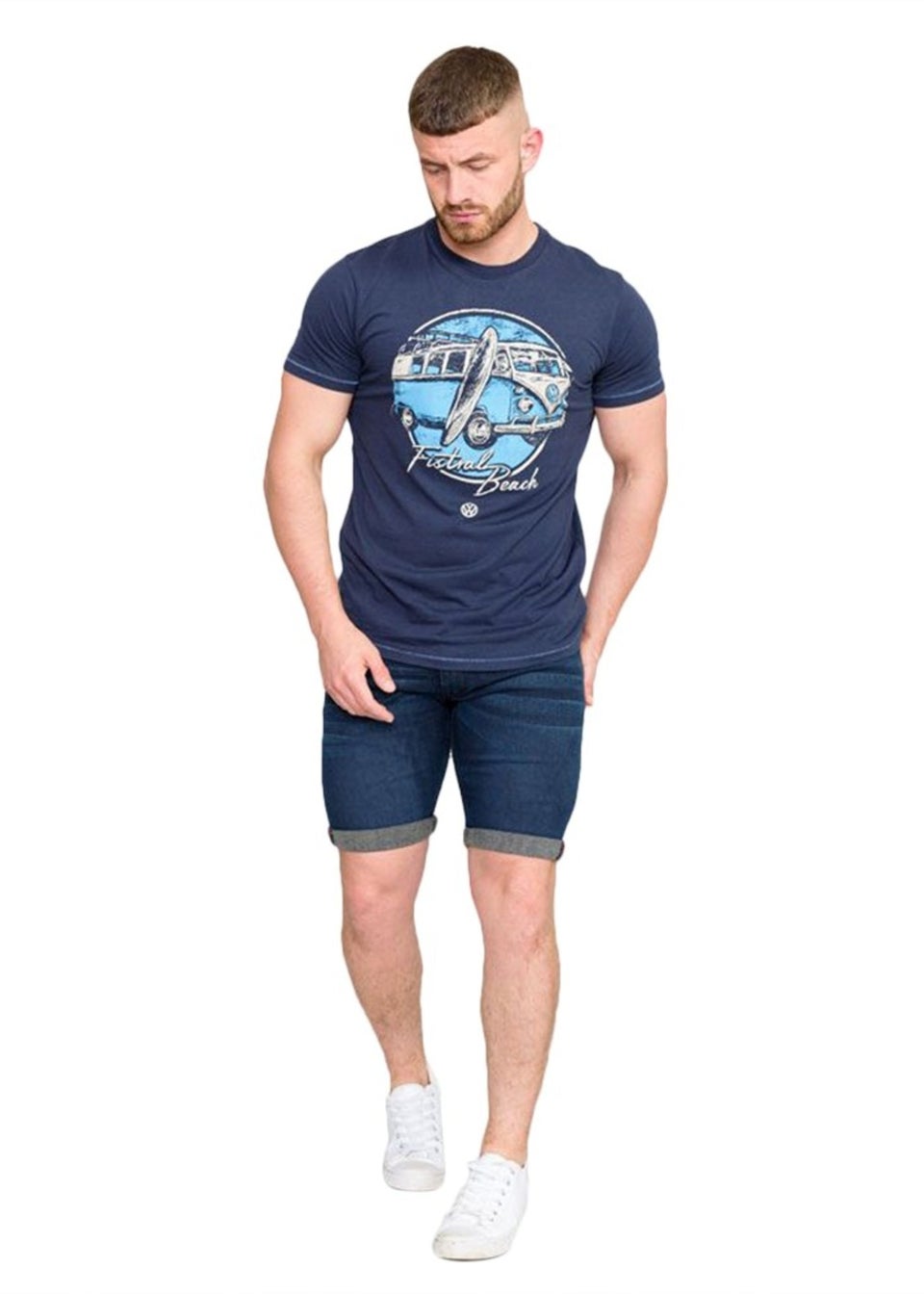 Duke Navy Winterton Camper Van Volkswagen Kingsize T-Shirt