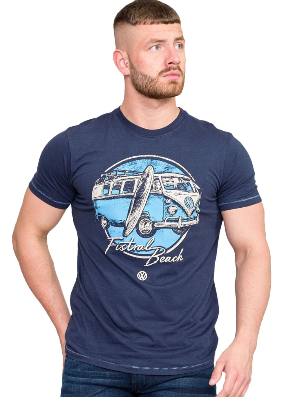 Duke Navy Winterton Camper Van Volkswagen Kingsize T-Shirt