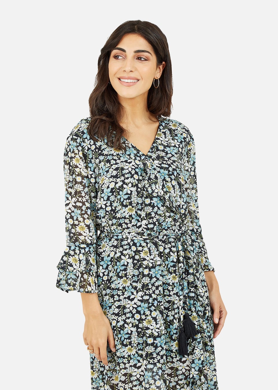 Yumi meadow embroidered mirror dress outlet