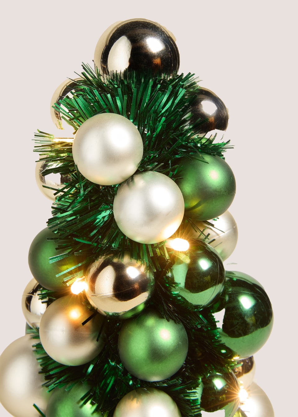 Green Pre Lit Bauble Tree