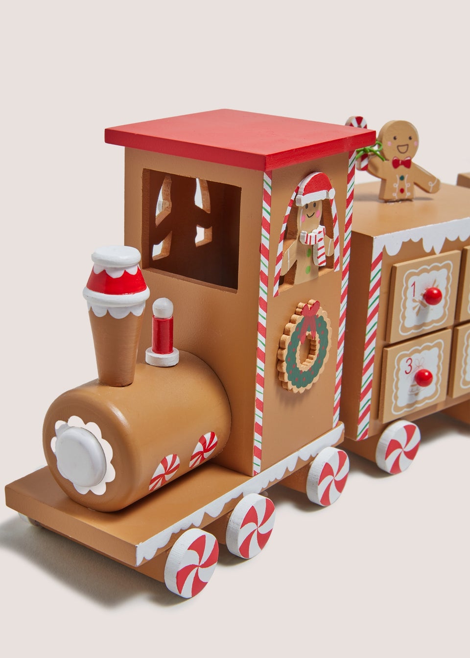 Joyful Wooden Advent Train