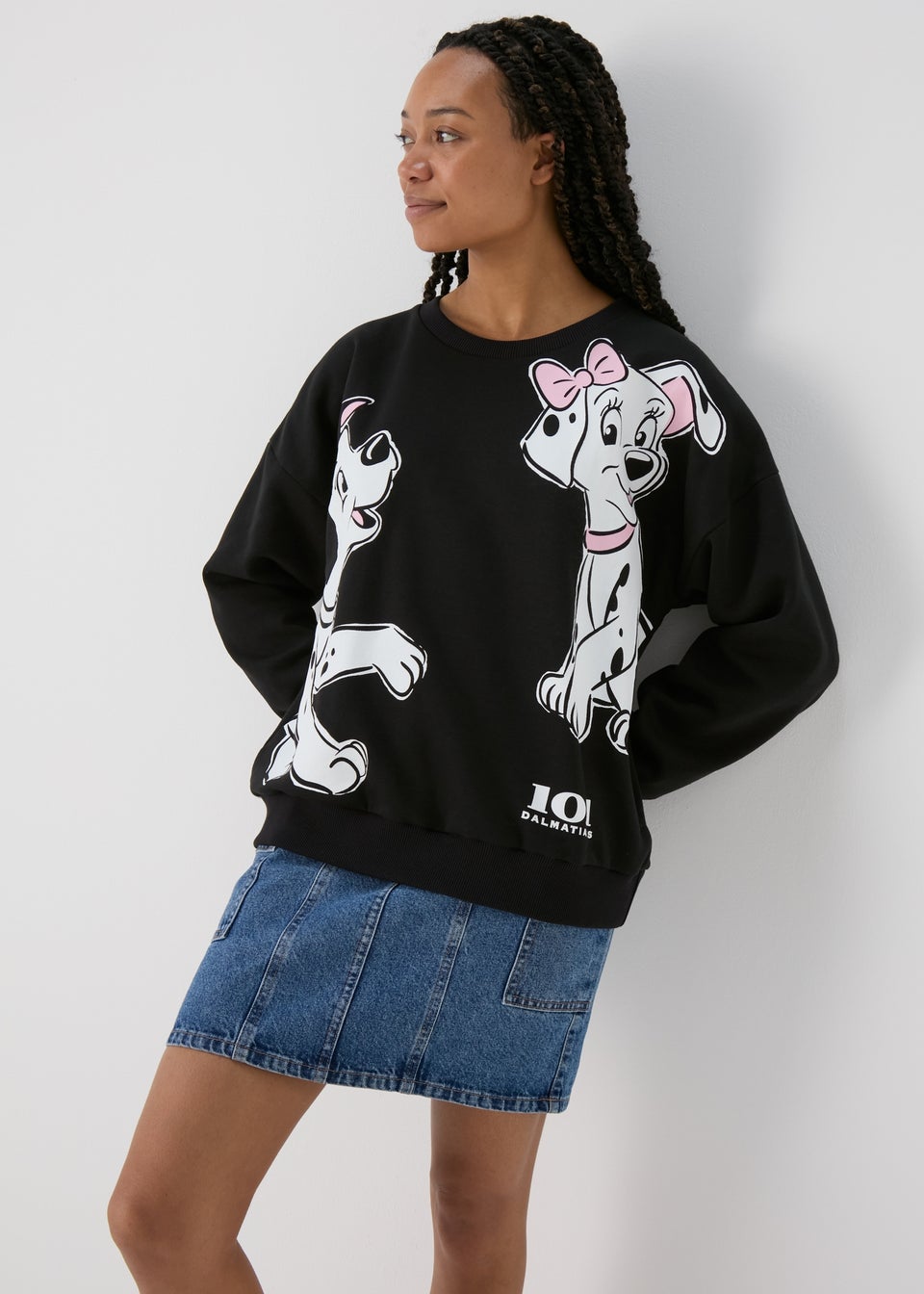 Disney 101 Dalmatians Black Sweatshirt Matalan