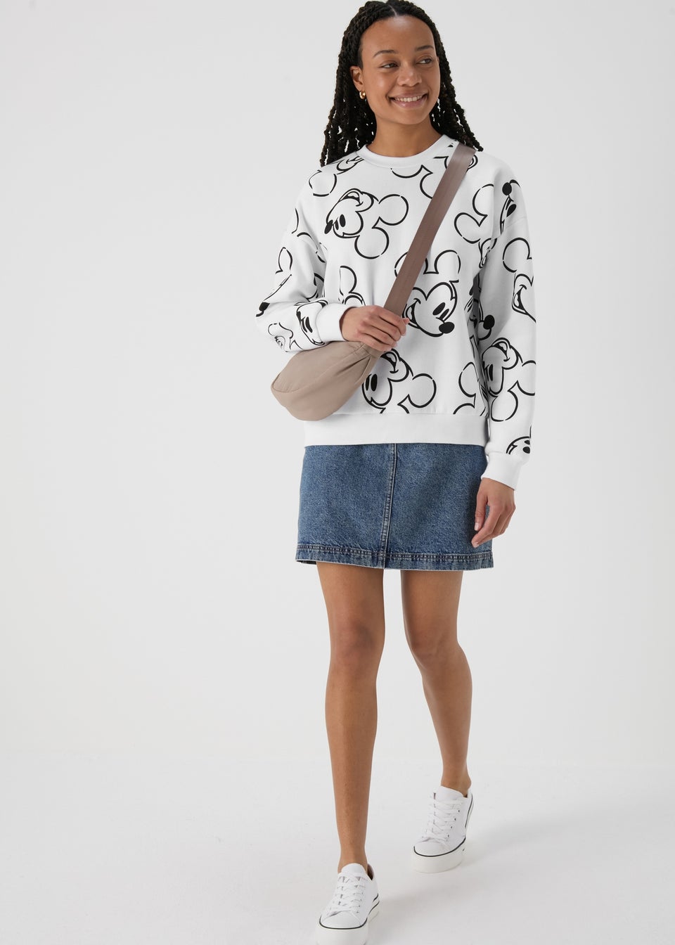 White Mickey Mouse Sweatshirt