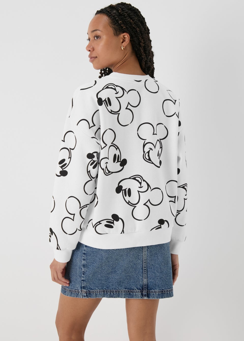 White Mickey Mouse Sweatshirt