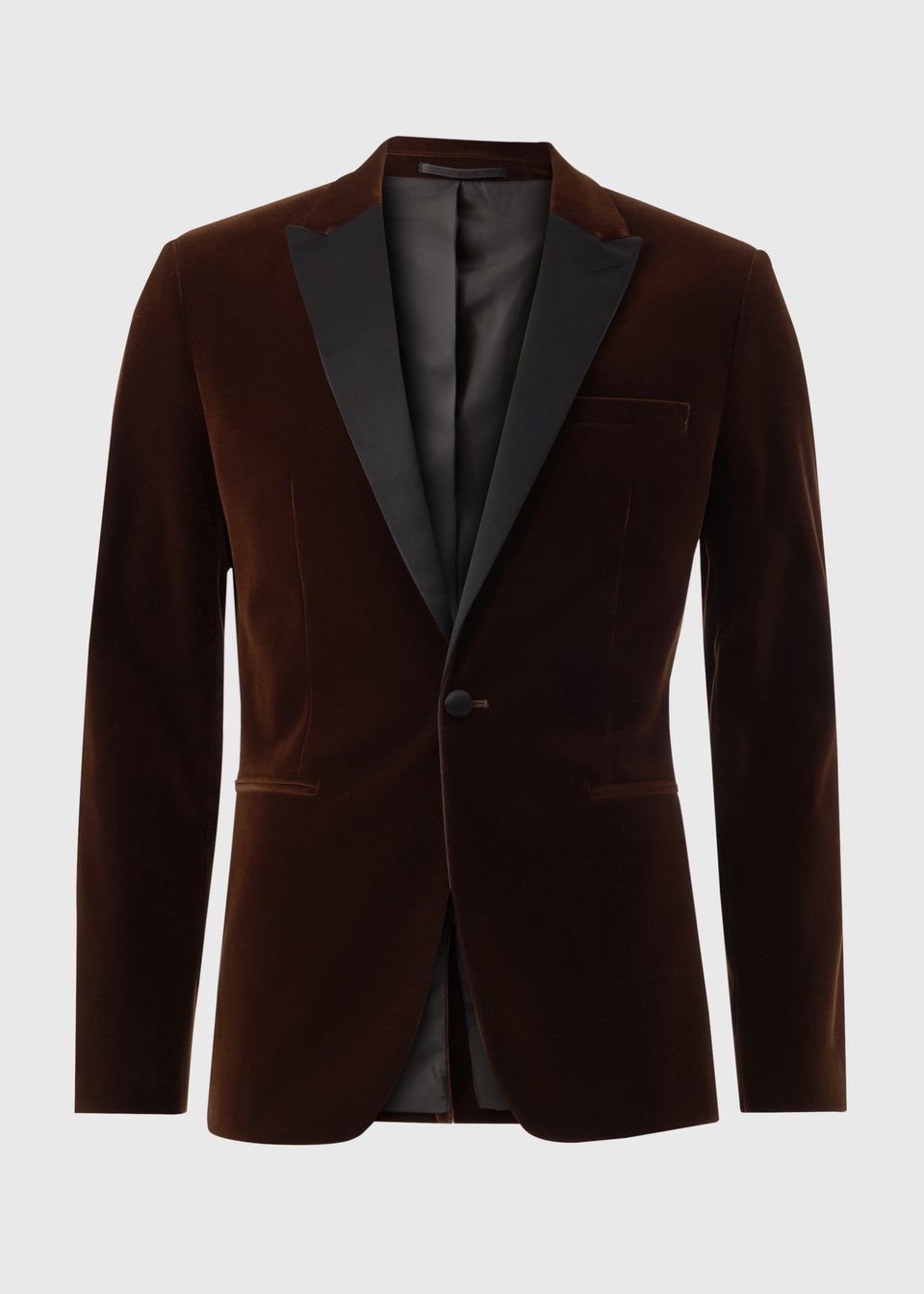 Taylor Wright Rust Velvet Suit Jacket. Matalan