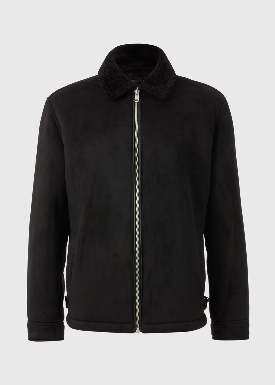 Black Shearling Aviator Jacket
