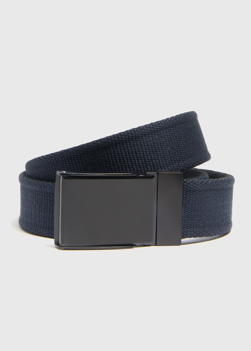 Navy Reversible Canvas Belt Matalan